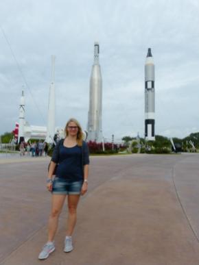 Welcome to Rocket Garden im Kennedy Space Center, Cape Canaveral
