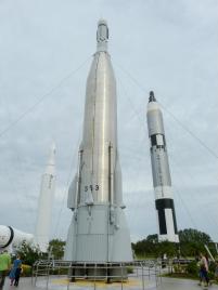 Rakete im Rocket Garden im Kennedy Space Center, Cape Canaveral